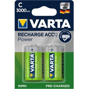 Varta Pile prte  l'emploi 56714 Baby C LR14 HR14 3000mAh NiMH 2 pcs. blister