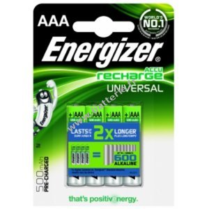 Energizer Universal Micro pile AAA / HR03 Prt  l'emploi 4 pcs. blister