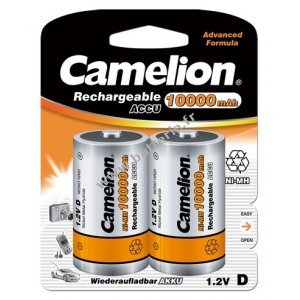 Camelion Batterie rechargeable Ni-MH HR20 Mono D 2er blister 10000mAh