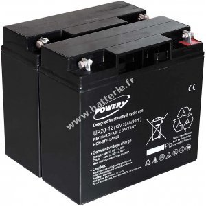 Batterie gel-plomb pour USV APC Smart-UPS RBC7 20Ah (remplace les 18Ah)