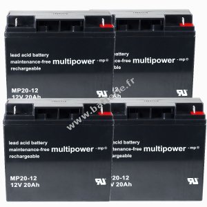 Batterie plomb-acide  (multipower) pour USV APC Smart-UPS SMT2200I 20Ah (remplace galement 18Ah)