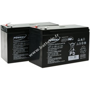 Powery Batterie rechargeable de remplacement pour USV APC Smart-UPS 750