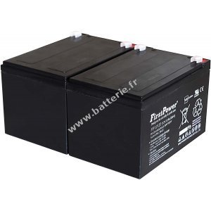Batterie gel-plomb FirstPower pour USV APC RBC6 12Ah 12V VdS