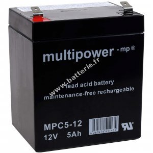 Batterie au plomb (multipower ) MPC5-12 rsistante aux cycles