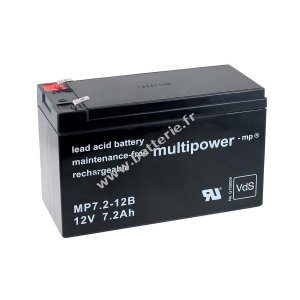 Batterie au plomb (multipower ) MP7,2-12B VdS