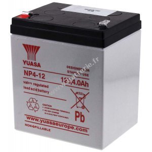 YUASA Batterie au plomb-acide NP4-12