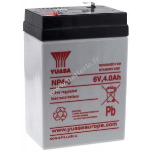 YUASA Batterie au plomb NP4-6