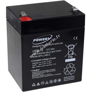 Powery Batterie plomb-gel 12V 5Ah