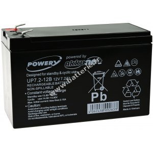 Powery Batterie plomb-gel 12V 7,2Ah