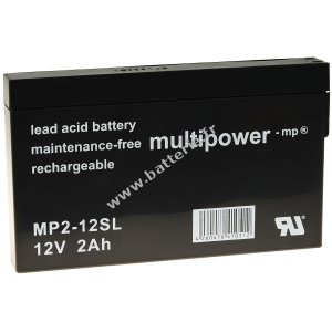 Batterie au plomb (multipower ) MP2-12SL 12V