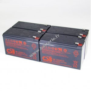 CSB Batteries plomb-acide etc. pour APC Smart UPS SU1400R2 / SUA1500RMI2U / SUA1500R2X93 (RBC 24) 12V 9Ah