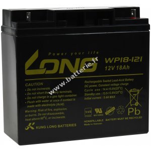 KungLong Batterie au plomb WP18-12I 12V 18Ah pour applications cycliques
