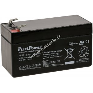 FirstPower Batterie au plomb-gel FP1212 1,2Ah 12V VdS