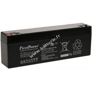 FirstPower Batterie au plomb-gel FP1223 VdS 12V 2,3Ah