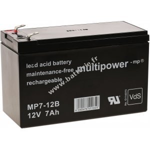 Batterie au plomb (multipower) MP7-12B VdS