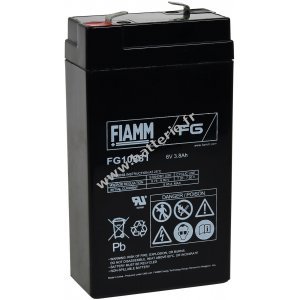 FIAMM Batterie au plomb FG10381 6V 3,8Ah