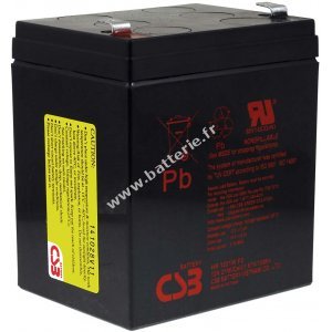 CSB Batterie au plomb  courant lev HR1221WF2 12V 5,1Ah