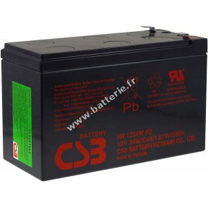 CSB Batterie au plomb  courant lev HR1234WF2 12V 9Ah