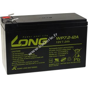 KungLong Batterie au plomb WP7.2-12A F2 VdS