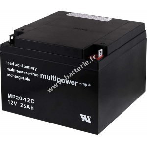 Batterie au plomb (multipower ) MP26-12C rsistante aux cycles