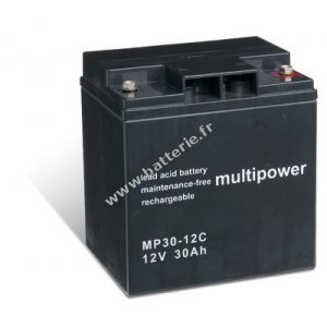 Accumulateur au plomb (multipower ) MP30-12C rsistant aux cycles