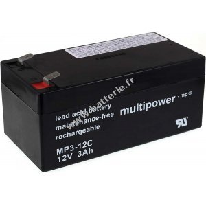 Batterie au plomb (multipower ) MP3-12C rsistante aux cycles