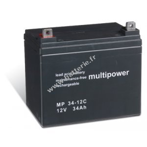 Batterie au plomb (multipower ) MP34-12C rsistante aux cycles