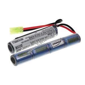 Batterie pour armes soft air 8,4V-1500mAh 4 + 3 cellules en ligne