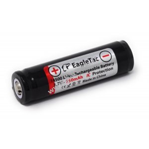 Eagletac 14500 Batterie Li-Ion 3,7V 750mAh protge IC 1 pack