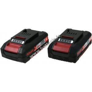 2x Einhell Power X-Change Li-Ion 18V 2,0Ah pour les appareils Power X-Change Original