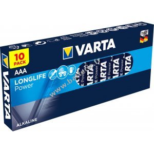 Batterie Varta 4003 Microcellule industrielle LR03 AAA Pack de 10