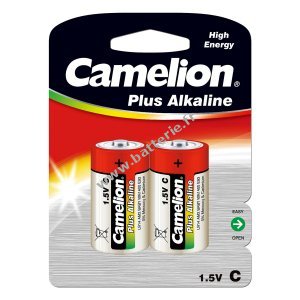 Batterie Camelion Plus Alcaline LR14 Baby C Blister de 2