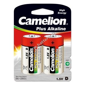 Batterie Camelion Plus Alcaline LR20 Baby D Blister de 2
