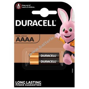 Batterie Duracell Ultra MN2500 LR61 Piccolo AAAA Blister de 2