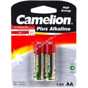 Batterie Camelion Mignon LR6 MN1500 AA AM3 Plus alcaline 2 paquets blister