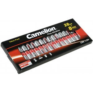 Pile Camelion Mignon LR6 MN1500 AA (28+8 GRATUIT)