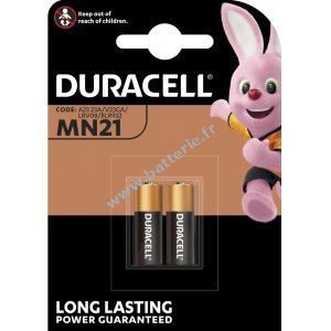 Duracell 23A MN 21 L1028 12,0Volt blister 2 pices