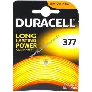 Duracell Pile bouton SR66 / SR626SW / V377 Type 377 1 blister