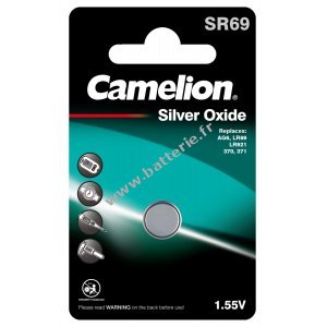 Camelion Pile bouton  l'oxyde d'argent SR69 / SR69W / G6 / LR920 / 371 / 171 / SR920 1 pce blister