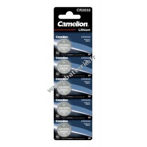 Camelion Pile bouton au lithium CR2032 5er blister