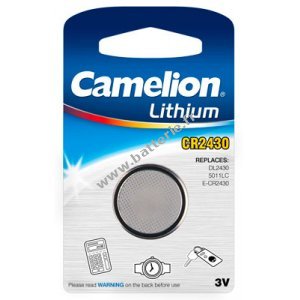 Pile bouton au lithium Camelion CR2430 1 blister
