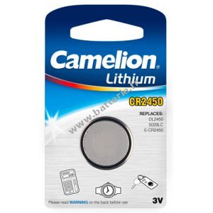 Pile bouton au lithium Camelion CR2450 1 blister