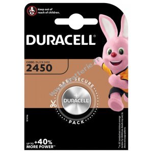 Duracell Pile bouton lithium DL2450/ CR2450 1er blister