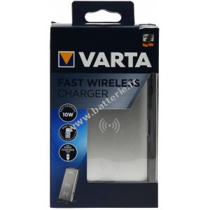 Varta Chargeur Qi sans fil pour smartphones et tlphones portables compatibles Qi, 1.0A, cble de charge USB inclus