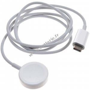 C�ble de recharge USB magn�tique original APPLE A2652, 1M, blanc