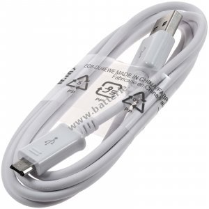 Samsung ECB-DU4EWE C�ble de donn�es USB-A vers Micro-USB C�ble de charge 1,5m blanc
