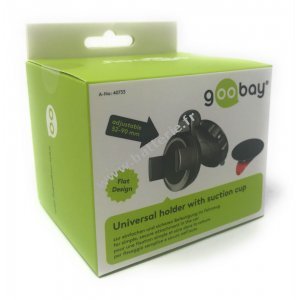 goobay Support de voiture pour Smartphones et tlphones portables avec 5,2cm-9cm de largeur