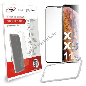 Film de protection de l'cran Verre de scurit pour iPhone X, iPhone XS, 11 Pro, anti-poussire 2,5D HD