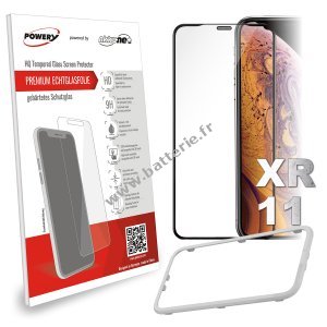 Film de protection de l'cran Verre de scurit pour iPhone XR, iPhone 11, anti-poussire 2,5D HD