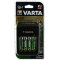 Varta Chargeur enfichable avec cran LCD et USB comprenant 4x Varta AA batteries rechargeables R2U 2100mAh